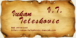 Vukan Telesković vizit kartica